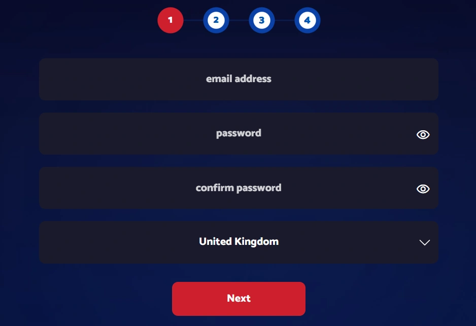 All British Casino registration-process